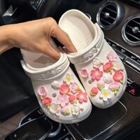 Romantic Cherry Blossom Series/sticker dép crocs( KHÔNG KÈM DÉP )Jibbitz, charm gắn sục/set sticker shoe charms