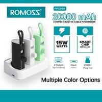 Romoss Mini Capsule Powerbank 20000mAh Type-C 2in 1 Sạc nhanh khẩn cấp Powerbank