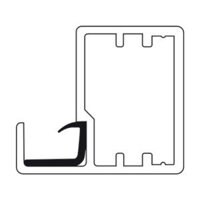 Ron cao su cho kính Hafele 563.86.482