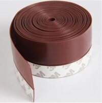 Ron chặn cửa 45mm, Miếng chắn khe cửa cách âm giữ nhiệt trong phòng, Thanh dán chân cửa chống gió lùa, dán mọi loại cửa GD635-RC45 - Nâu - 3m