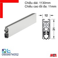 Ron chặn khe cửa Hafele 950.05.345 thanh chắn bụi tự động dài 1130mm