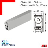 Ron chặn khe cửa Hafele 950.45.017 thanh chắn bụi tự động dài 1083mm