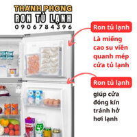 Ron của cửa tủ lạnh Sharp model SJ- XP 630 PG tránh hở ngăn mát đông bảo quản thực phẩm tươi tự tháo lắp dễ dàng