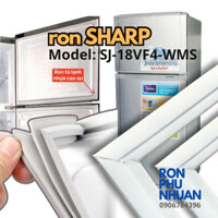 Ron của cửa tủ lạnh Sharp model SJ- 18VF4 -WMS tránh hở ngăn mát đông bảo quản thực phẩm tươi tự tháo lắp dễ dàng