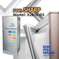 Ron của cửa tủ lạnh Sharp model SJ- X 281 E - DS tránh hở ngăn mát đông bảo quản thực phẩm tươi tự tháo lắp dễ dàng