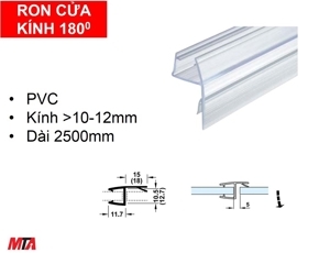 Ron cửa kính 180° cho kính 10-12mm Hafele 950.50.001