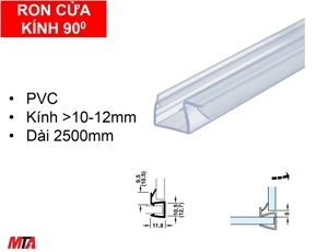 Ron cửa kính 90° cho kính dày 10-12mm Hafele 950.50.003