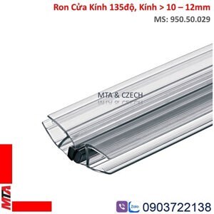 Ron cửa kính nam châm đen 135° cho kính dày 10-12mm Hafele 950.50.029