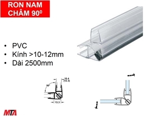 Ron cửa kính nam châm Hafele 950.50.027
