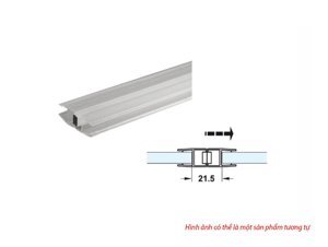 Ron nam châm cho cửa trượt kính dày 8-10mm Hafele 950.50.032