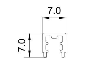 Ron nhựa Hafele 403.04.405 - 3000mm