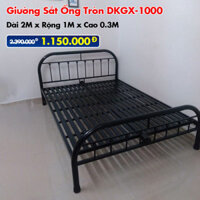 [Rộng 1m] Giường Sắt Ống Tròn DAKITA DKGX-1000 Đen