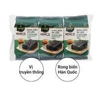 Rong Biển ăn liền Bibigo vị Truyền Thống (4gr x 3) Combo 5 gói