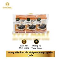 Rong Biển Ăn Liền Bibigo Vị BBQ 12g Hàn Quốc