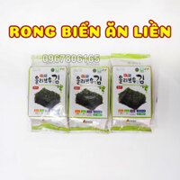 Rong biển ăn liền Garimi Lá Kim-Hàn Quốc 1 lốc 3 gói 12.6g