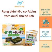 Rong biển ăn liền Hàn Quốc hữu cơ, tách muối cho bé Alvins, Rong biển trộn cơm cho bé ăn dặm 6m+ , Shop Bếp Của Mẹ.