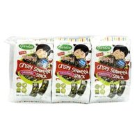 Rong Biển Cho Bé Vị Truyền Thống, Garden, Crispy Seaweed Snack, Original, 3 Gói (15g) - GODBAWEE