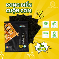 Rong biển cuộn cơm cao cấp Wando lá rong biển cuốn cơm shushi kimbab lá kim cuộn cơm Chính hãng Hàn Quốc 10 lá 1 gói