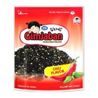 Rong Biển Giòn Trộn Cơm Vị Cay, Korean Crispy Seaweed, Chili Flavor, 1.41 oz (40g) - GIMJABAN