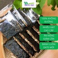 Rong biển kẹp hạt, bánh rong biển mix hạt TA House 500gr [NHIỀU HẠT, KHÔNG ĐƯỜNG] bánh ăn kiêng, ăn vặt, giảm cân