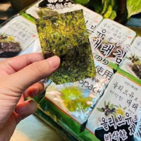 Rong biển lá kim ăn liền vị oliu lốc 16 gói