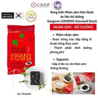 Rong biển nhân sâm Hàn Quốc ăn liền tốt cho sức khỏe Gangwon GINSENG Seaweed Snack