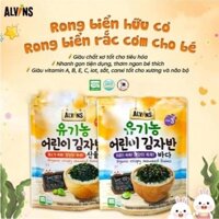 Rong Biển Rắc Cơm/ Cháo Hữu Cơ Alvins Hàn Quốc Cho Bé Ăn Dặm