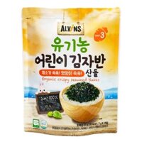 Rong Biển Rắc Cơm Hữu Cơ Vị Rau Củ, Organic Crispy Seaweed Flakes, Vegetable Taste, 15+ Tháng, 3 Gói (21g) - ALVINS