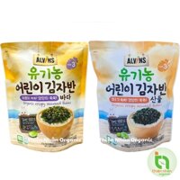 Rong biển rắc cơm hữu cơ vị hải sản, vị rau củ Alvins 21g