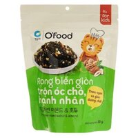 Rong biển rắc cơm O'Food vị óc chó, hạnh nhân gói 30g (từ 3 tuổi)