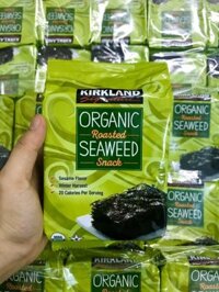 Rong biển sấy khô ăn liền Kirkland Organic Seaweed 17g – 1 gói