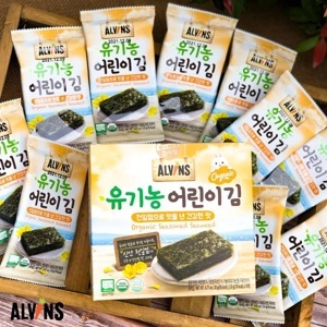 Rong biển tách muối ăn liền Organic Alvin 5 gói