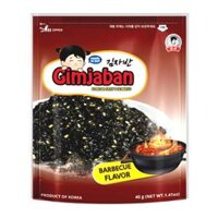 Rong Biển Trộn Cơm Vị BBQ, Korean Crispy Seaweed, Barbecue Flavor, 1.41 oz (40g) - GIMJABAN