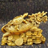Rồng Đầu Rùa Phong Thủy Rồng Rùa Thị Trấn Nhà May Mắn Lối Vào Trang Trí Văn Phòng Khách sạn