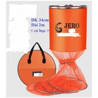 Rộng đựng cá JERO màu Cam dài 2m, đường kính 34cm.