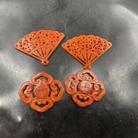 Rỗng Khắc Ngọc Đỏ Ngọc Jade Mặt Dây Chuyền Hình Quạt Ngọc Đỏ Hai Mặt Mây Tốt Lành Ruyi Mặt Dây Chuyền Mặt Dây Chuyền Ngọc20250207