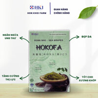 Rong nho tách nước HOKOFA - Hộp 500gr (5 gói x 100gr) + Gói sốt mè rang 15ml - Đặc sản Khánh Hòa