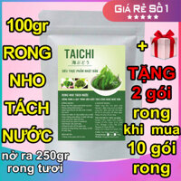 Rong Nho Tươi 1kg + tặng kèm sốt mè rang - Rong nho biển tươi Khánh Hòa (xanh rất đẹp) - [Hàng có sẵn]