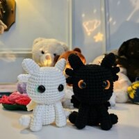Rồng Night Fury và Toothless phiên bản len móc