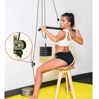 Ròng Rọc Tập Gym Treo Tường Đa Chức Năng, Bánh Xe Ròng Rọc Gắn Tường Luyện Cơ Bắp Và Sức Bền Chuyên Nghiệp
