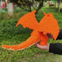 Rồng thở lửa Xe đồ chơi giáo dục bán chạy 1 mét Lớp cắm cao cấp Big Panda Building B