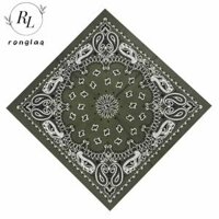 RONGLA 55cm 55cm Phụ nữ Hiphop Quấn đầu Cho Graffitin B-Boyin Thể Thao Paisley Khăn vuông Khăn quàng cổ Khăn tay Khăn rằn