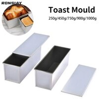 Ronsiay 250g / 450g / 750g / 900g / 1000g Khuôn Bánh Mì Nướng, Chảo Bánh Mì Chống Dính Hợp Kim Nhôm, Bền Có Nắp Dụng Cụ Làm Bánh Nhà Bếp Và Nhà Hàng