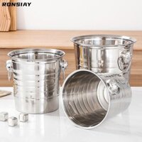 RONSIAY Xô Champagne  Xô Rượu Vang Đỏ Dung Tích Lớn Bằng Thép Không Gỉ, Đầu Hổ Bền Dày Đa Năng Xô Đá Nhà KTV Bar