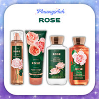 ROSE - Bộ sản phẩm Tắm Dưỡng Thể Lotion Xịt Thơm Body Mist Nước Hoa Bath & Body Works
