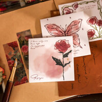 Rose Universe Post-it ins Retro giá trị cao bó hoa ghi chú dán tường nghệ thuật có thể dính tài liệu giấy