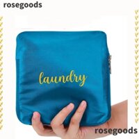 Rosegoods1 Túi Đựng Đồ Giặt Nhẹ, Màu Xanh Dương, Có Dây Kéo Và Khóa Dùng Khi Đi Du Lịch