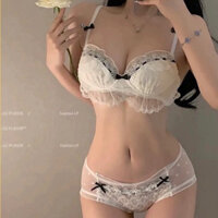 [ROSE.STORE] Set đồ lót gồm áo ngực mút mỏng không gọng kèm quần lót ren mềm mịn quyến rũ sexy thời trang M36