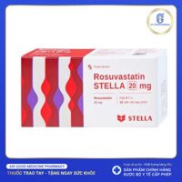 Rosuvastatin Stella 20mg trị rối loạn mỡ máu (3 vỉ x 10 viên)