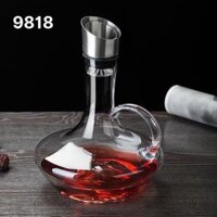Rót rượu thủy tinh quai vòi inox DJ9818